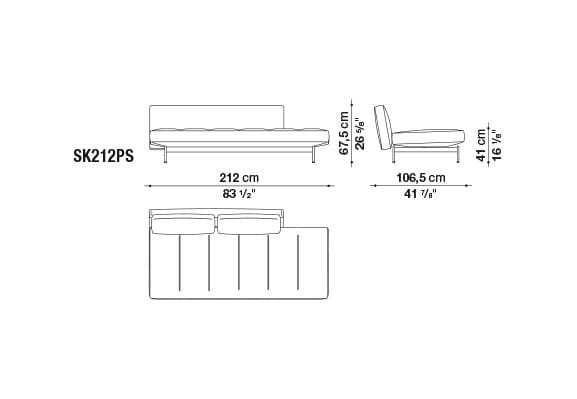 Секционный диван из ткани B&B Italia SAKé ARCH-00142615 - Вид №15