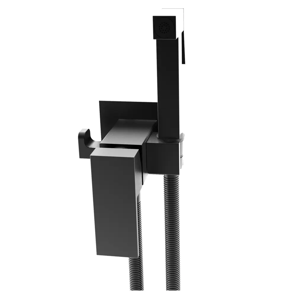 Гигиенический душ KONSENSA Прато скрытый монтаж со смесителем цвет черный матовый STLM-2108954