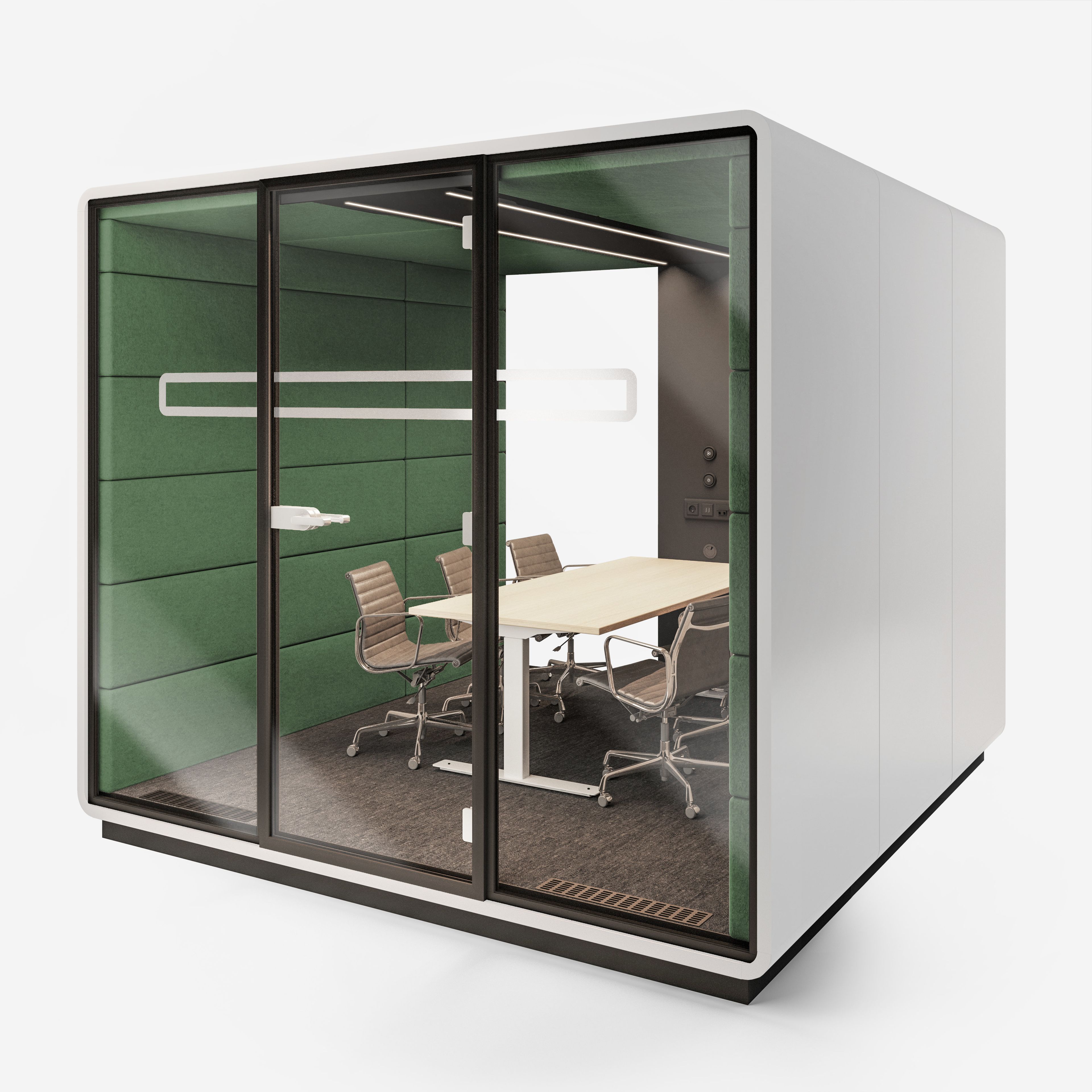 Многосторонняя акустическая офисная кабина со встроенным освещением Mikomax Smart Office Hushoffice ARCH-00059090 - Вид №29