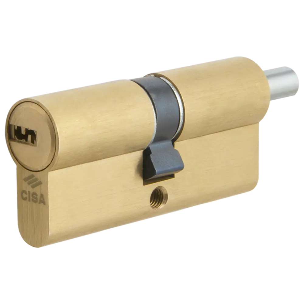 Цилиндр Cisa Astral ОА312-13.00, 35x35 мм, ключ/шток, цвет латунь, без вертушки STLM-2179116