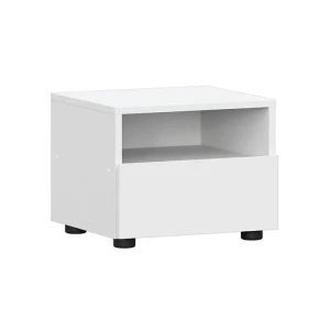 91887433 Тумба прикроватная Нонтон 40.1x32x36.6 см 1 ящик ЛДСП цвет белый STLM-1469195
