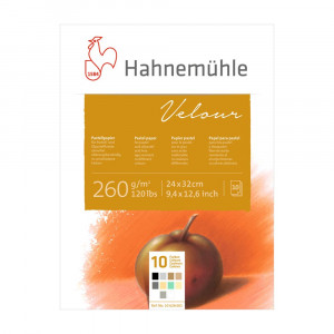 10628601 Альбом-склейка для пастели «Velour» 260 г/м2 24 х 32 см склейка 10 л. Hahnemuhle