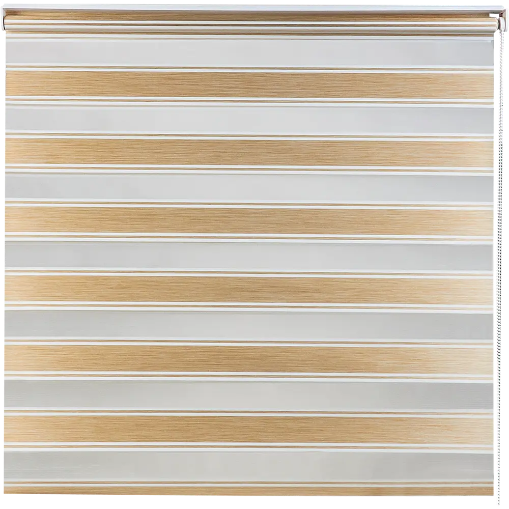 Штора рулонная день-ночь Дэли 100x160 см бежевая MIAMOZA STLM-2085112