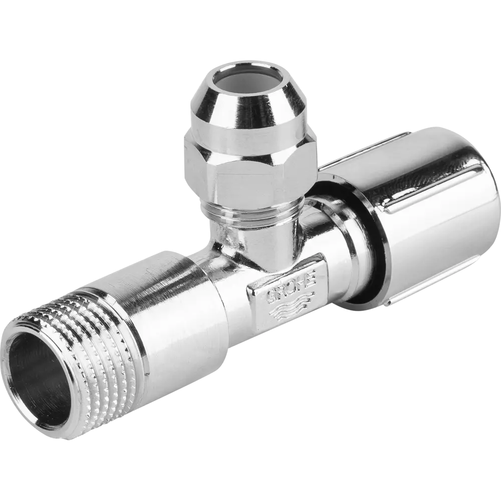 Вентиль запорный Grohe DN15 PN10 1/2"x3/8" НР ручка барашек латунь STLM-2192511 - Вид №2