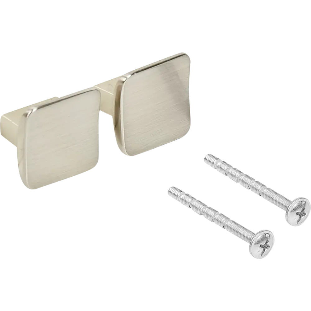 Ручка-кнопка мебельная Inspire Maiko 300 мм, цвет белый/серебристый, 2 шт STLM-2185271 - Вид №3