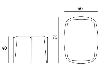 Прямоугольный журнальный столик из натурального камня Henge BIG BANG ARCH-00132723 - Вид №1