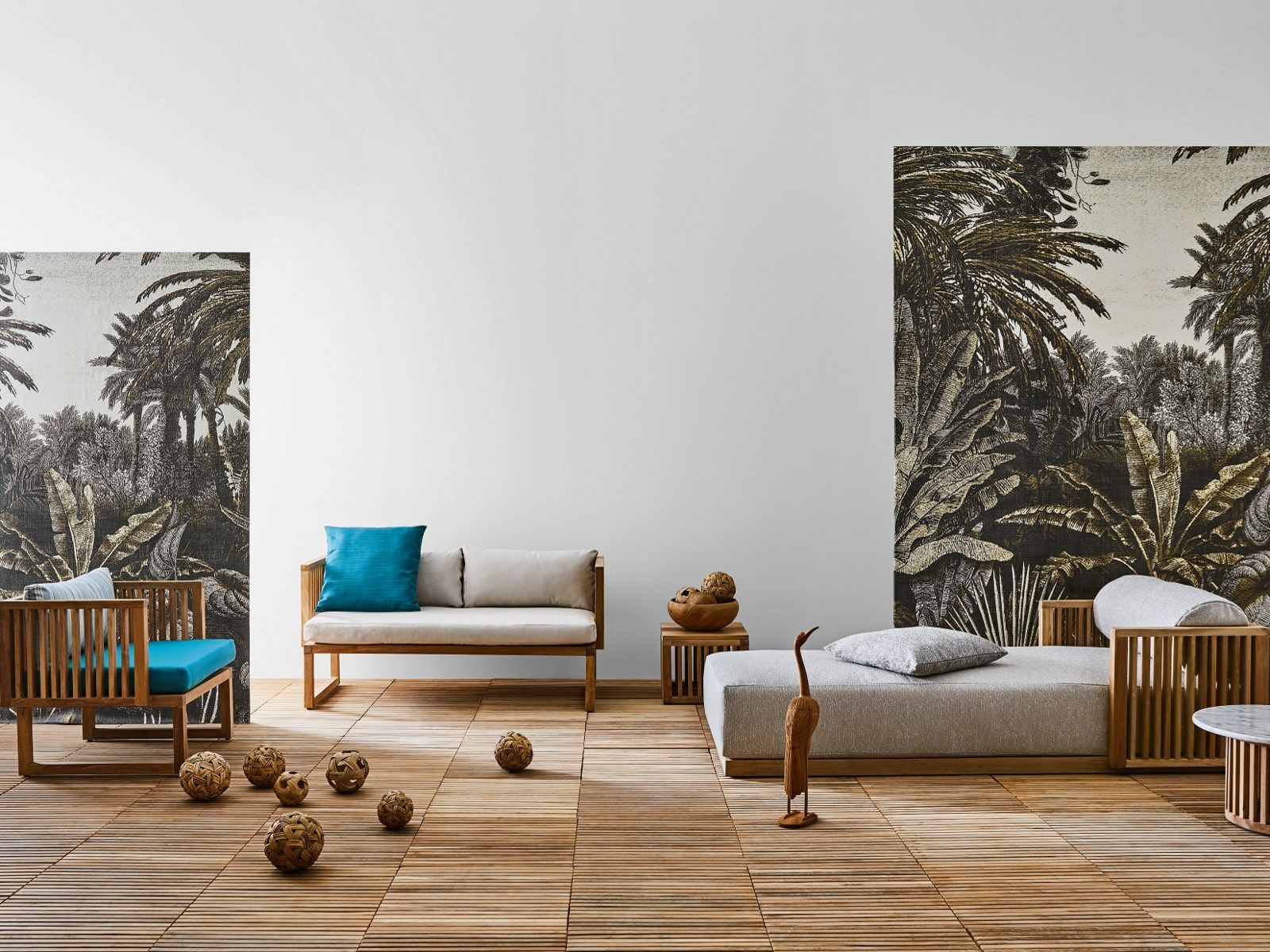 Квадратный стол из тикового дерева Il Giardino di Legno код ARCH-00014372 - Вид №1