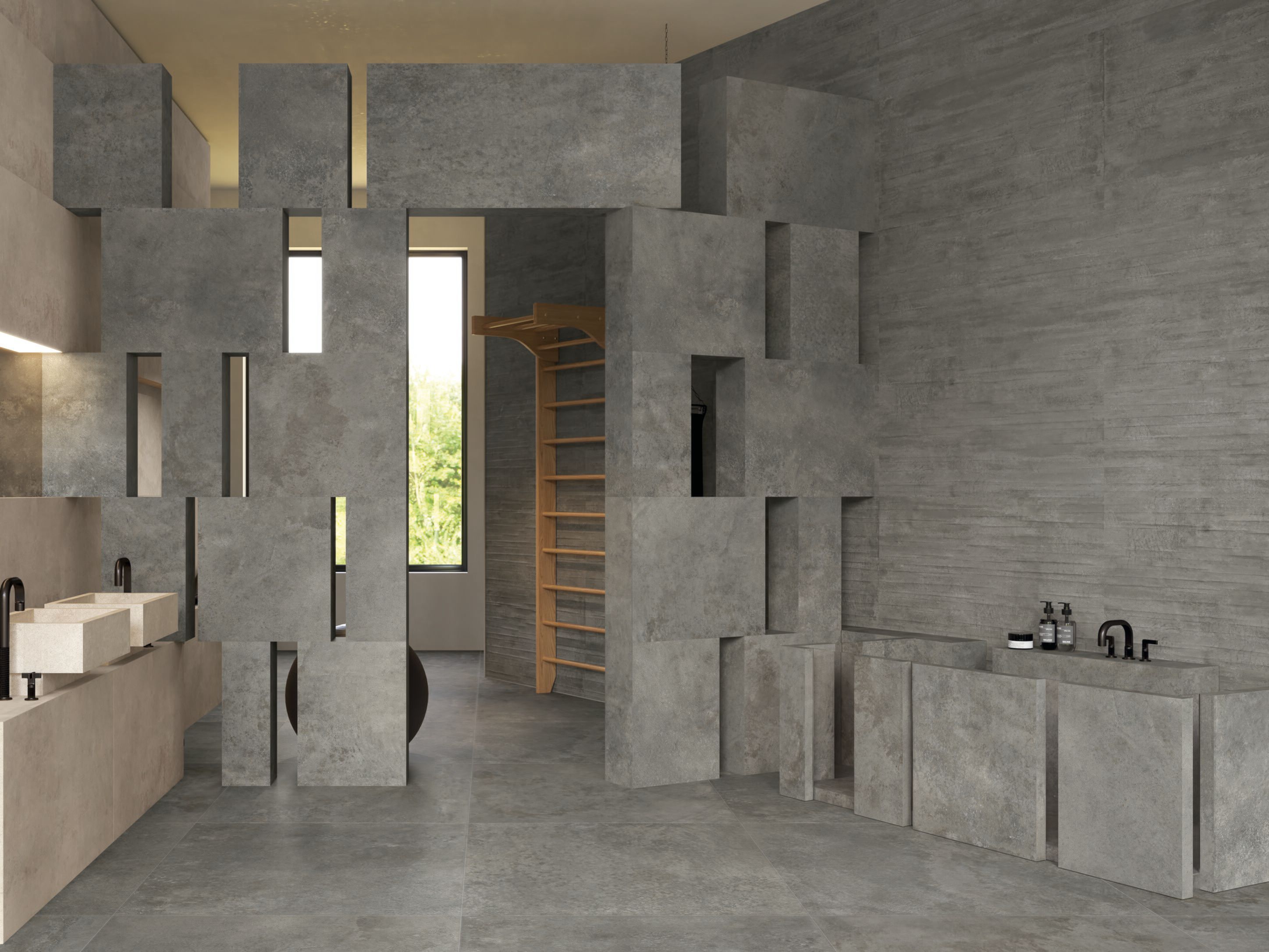 Пол / керамогранит с эффектом цемента EmilCeramica Fabrika ARCH-00082249