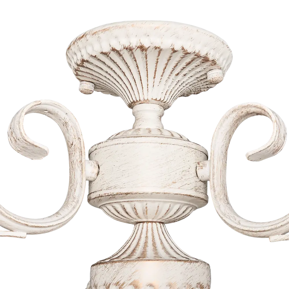 Люстра Louis 3хЕ27х60 Вт цвет белый LAMPLANDIA STLM-2183802 - Вид №4