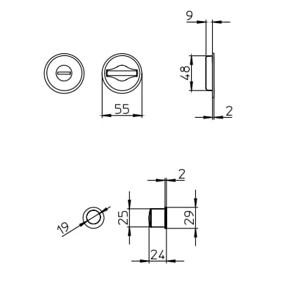 Утопленная ручка Mandelli1953 1118TN ARCH-00082221 - Вид №8