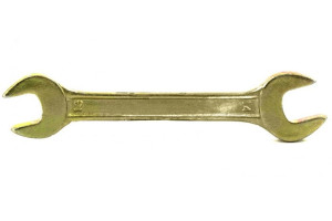 15382085 Рожковый ключ, 13x14 мм, желтый цинк 14306 СИБРТЕХ
