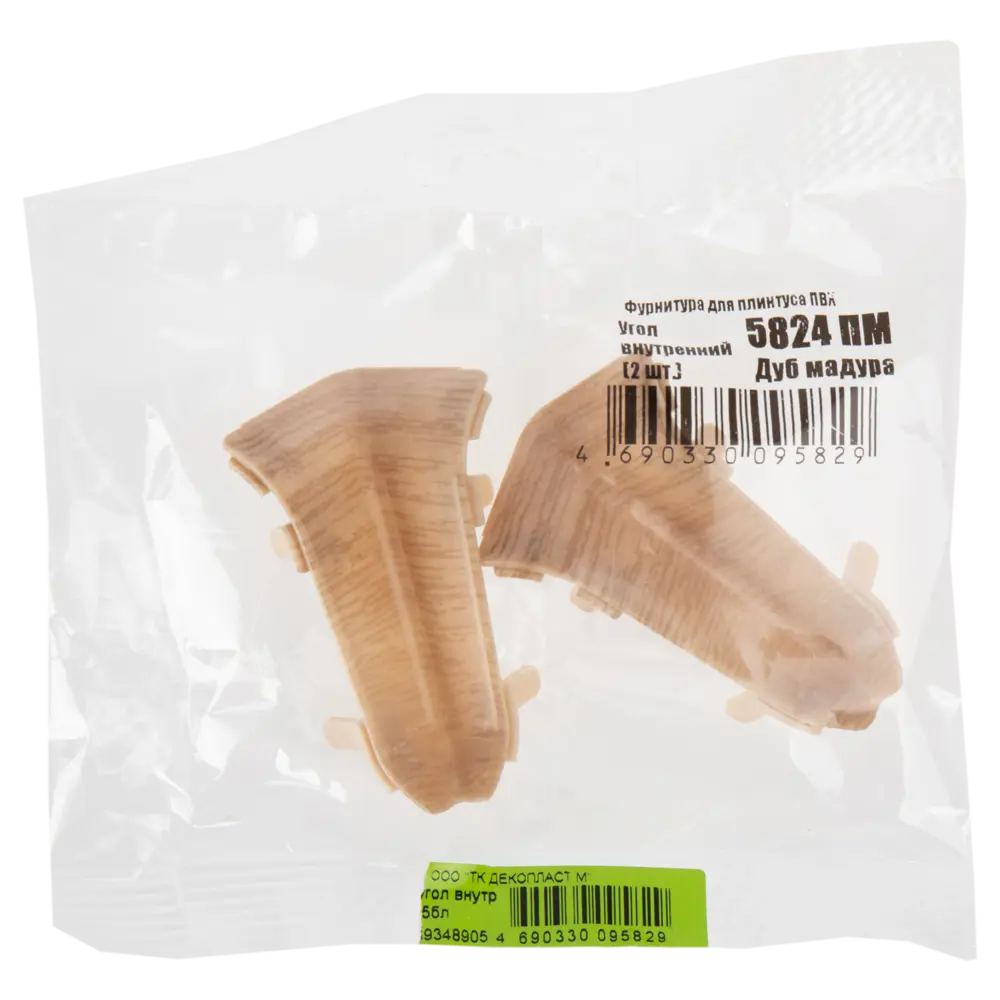 Угол для плинтуса внутренний «Дуб Мадура», высота 58 мм, 2 шт Santreyd STLM-2020584 - Вид №3