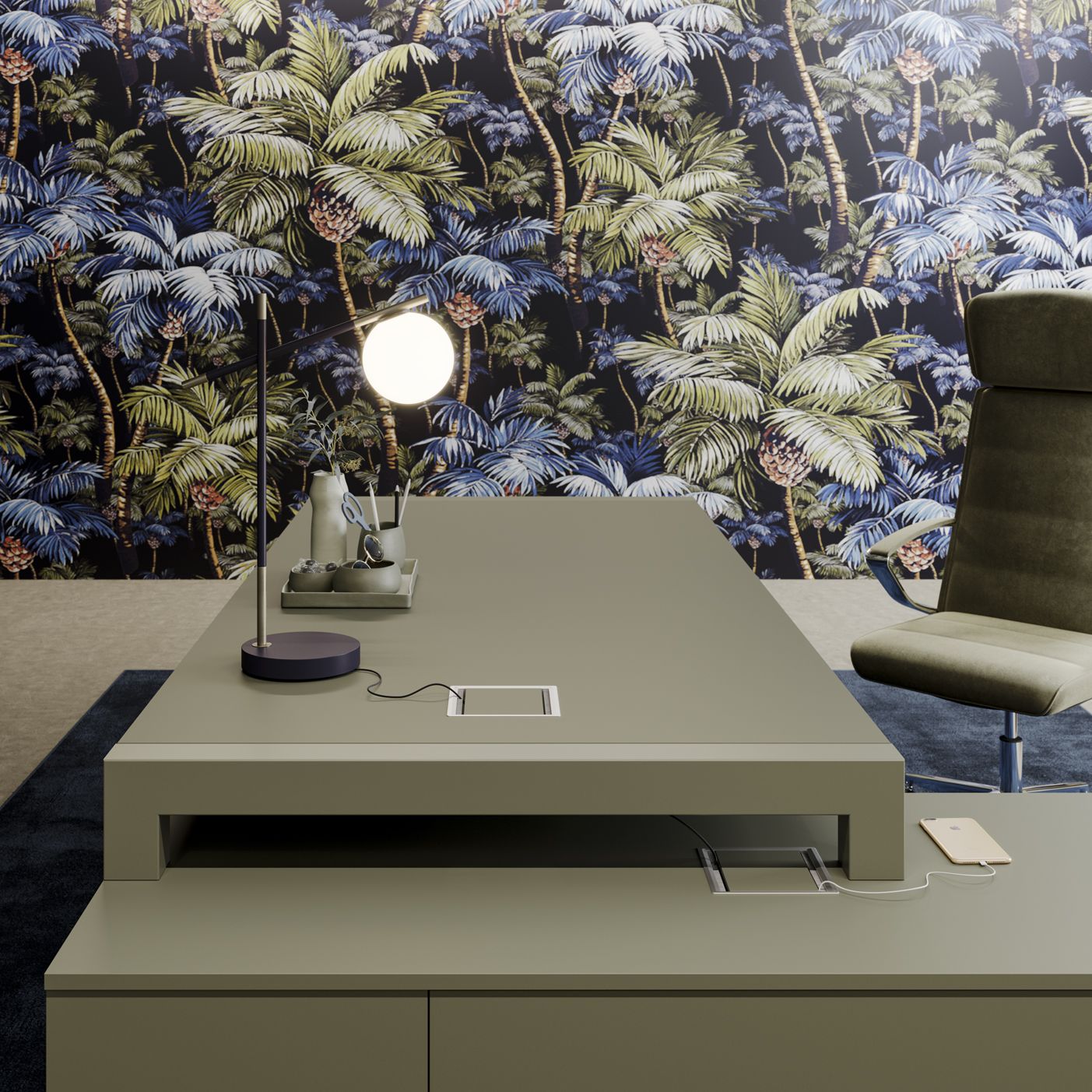 Исполнительный стол со встроенной полкой PROF Extralight ARCH-00070583 - Вид №10