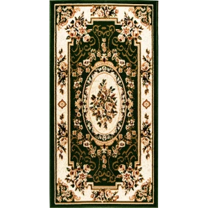 Ковер полипропилен Лагуна 5444Y 60x110 см цвет зеленый