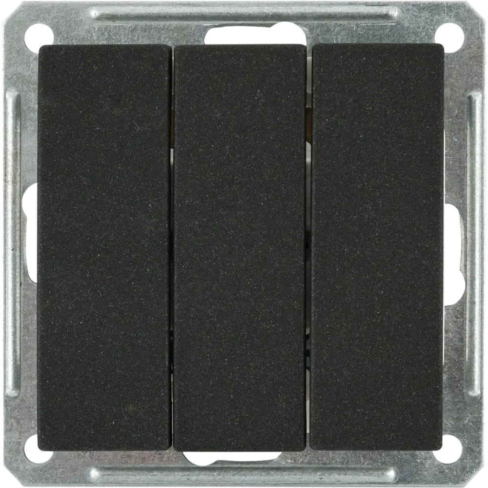 Выключатель Schneider Electric W59, 3 клавиши, черный бархат STLM-2084817
