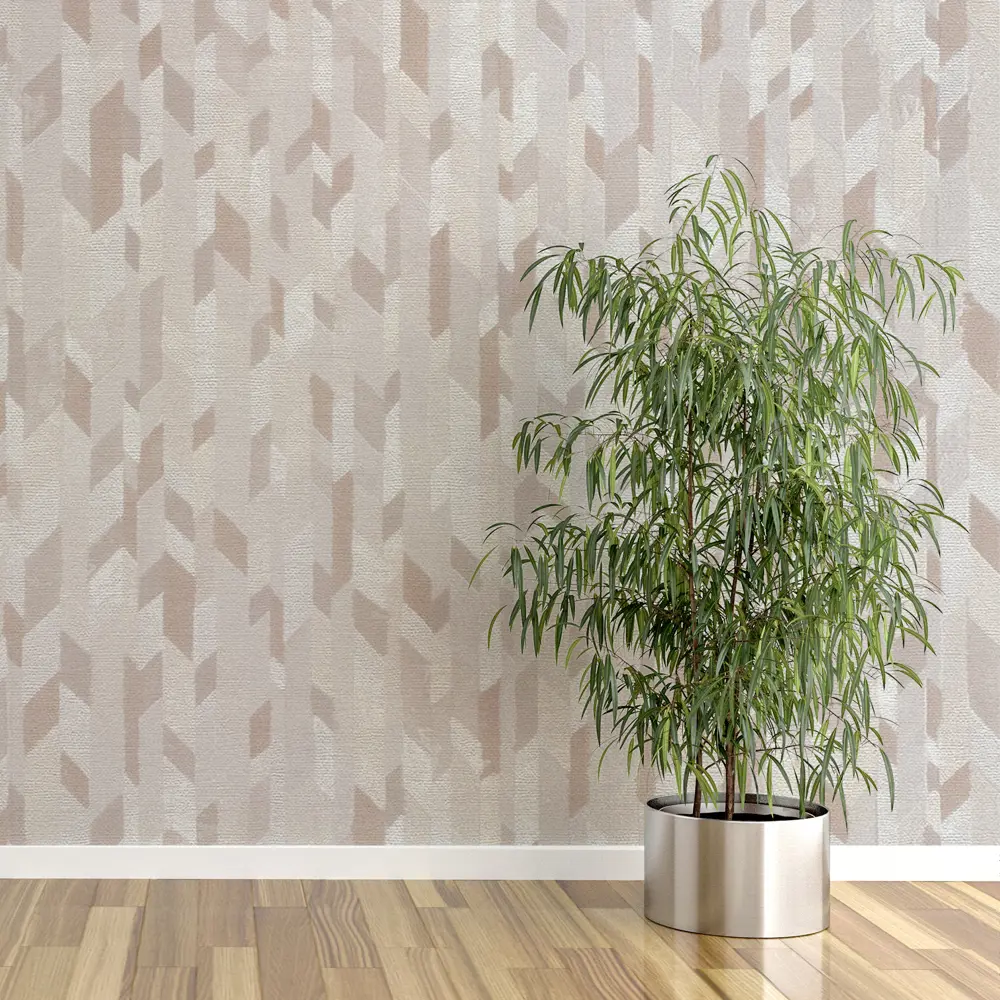 Московская Обойная Фабрика Авантаж: Серые бумажные обои для гармоничного интерьера 82998397 STLM-0038635 - Вид №2