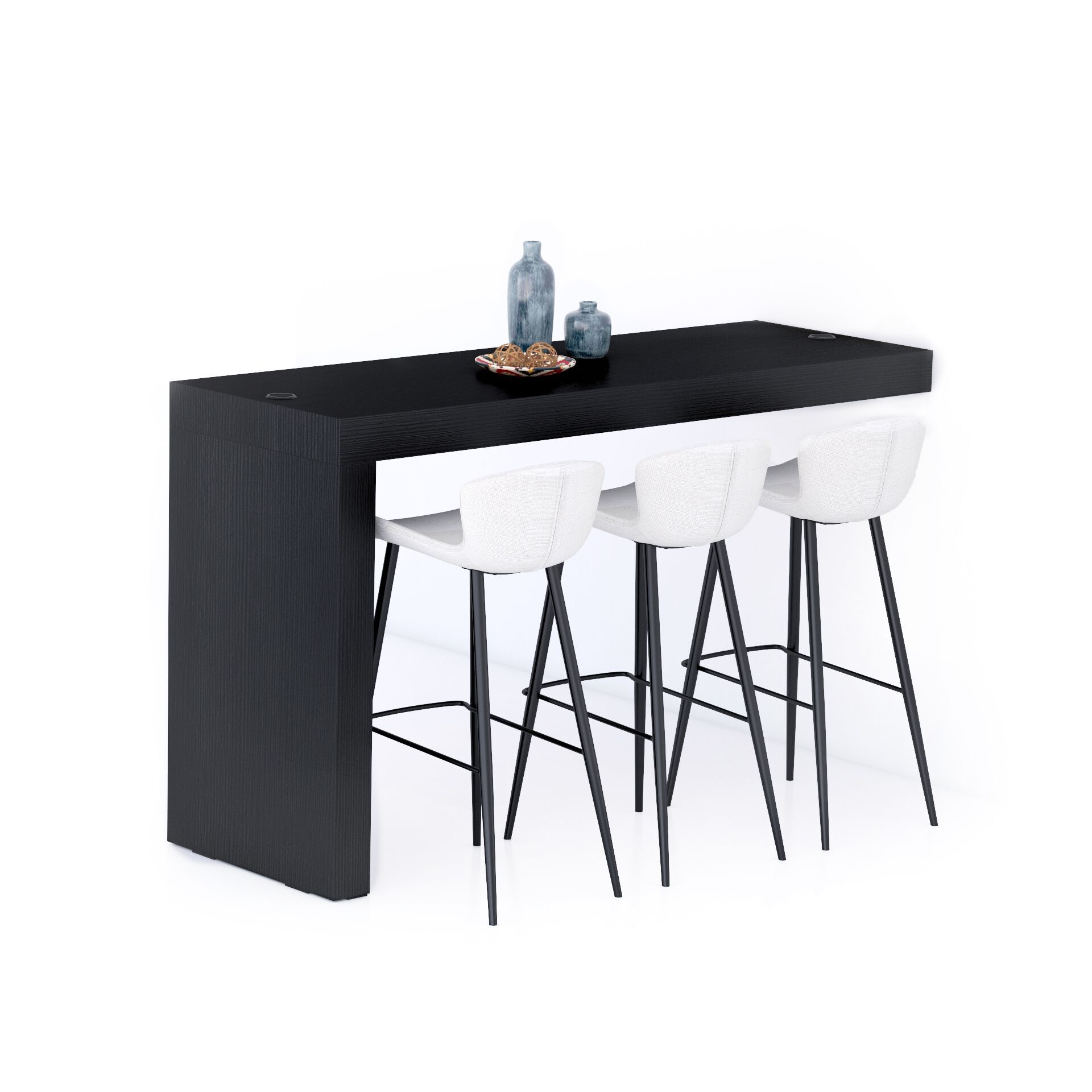 Высокий стол на полуострове в меламине с беспроводным зарядным устройством Mobili Fiver Evolution ARCH-00028433 - Вид №48