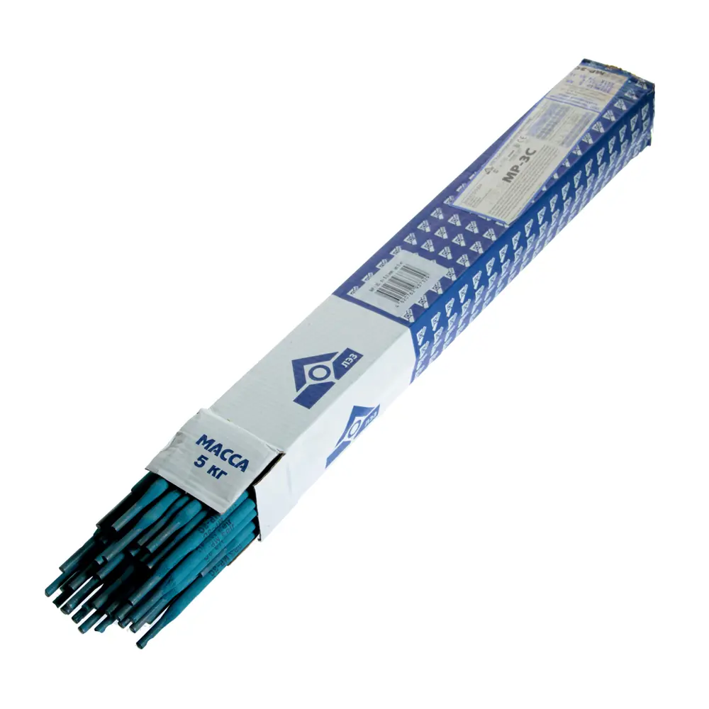 Электроды сталь МР-3С 5 мм 5 кг, цвет синий Santreyd STLM-2041374 - Вид №1