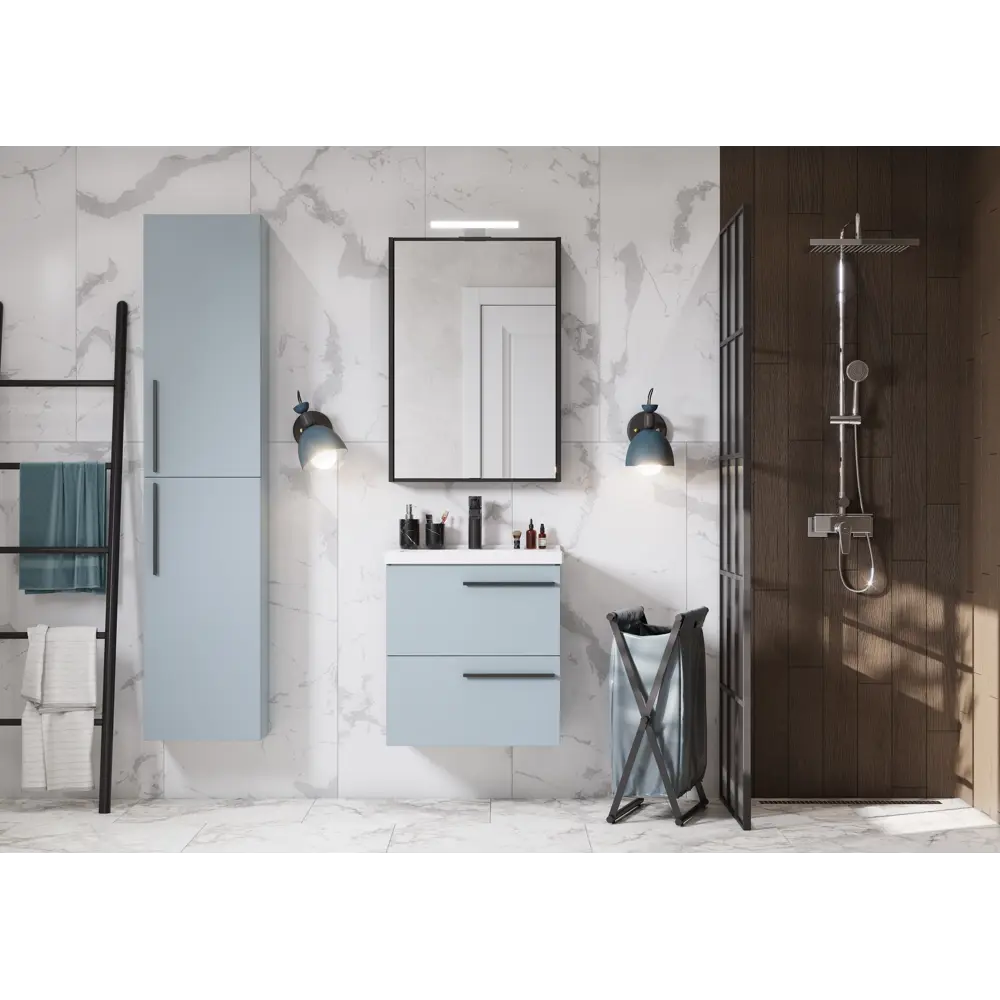 Зеркальный шкаф Aquaton Амели 60 см, антрацит STLM-2028917 - Вид №4