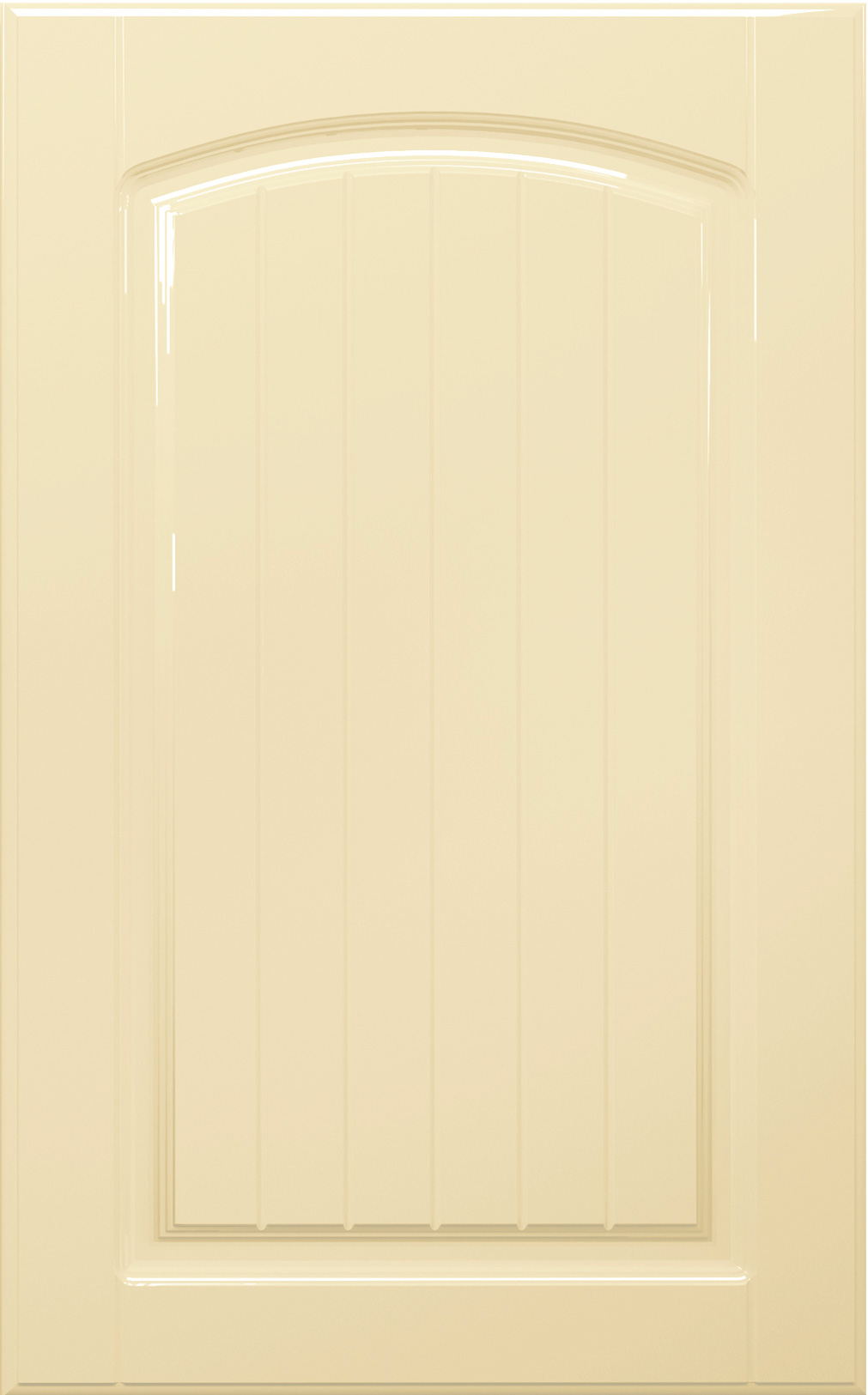 Фасады для кухни Кантри Фрезеровка «Арка сложная» Сливки глянец №201 SIDAK SIST2647-48
