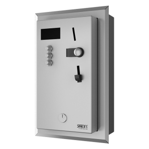 88018 Встроенный монетный и жетoнный автомат для 1 - 3 душей, интерактивное управление, выбор душа пользователем SANELA