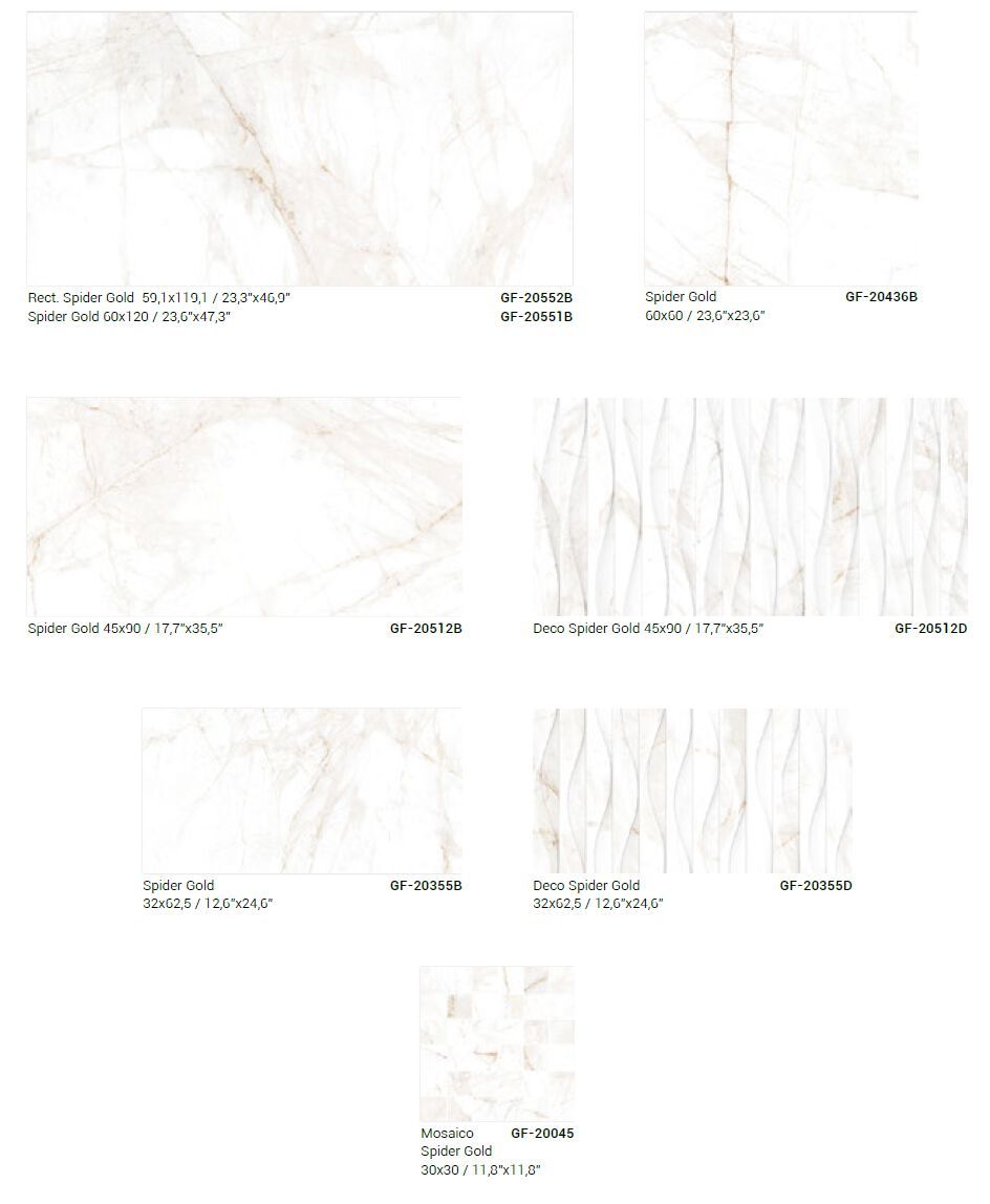 Мраморный эффект глазурованного керамогранита/напольного покрытия Gayafores SPIDER GOLD ARCH-00023085 - Вид №5
