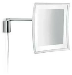 INDA® Квадратное настенное увеличительное зеркало со встроенной подсветкой Hotellerie Av058h