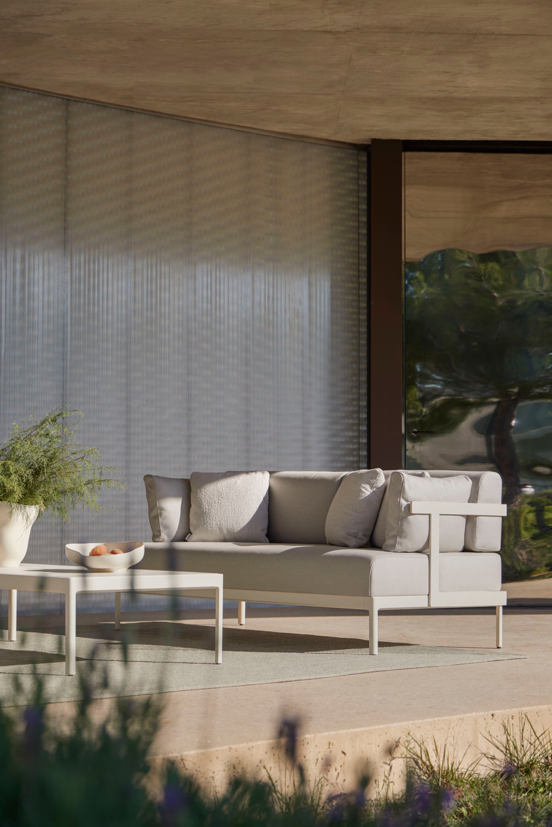 2-местный алюминиевый садовый диван с порошковым покрытием и тканью POINT Legacy ARCH-00023519 - Вид №8