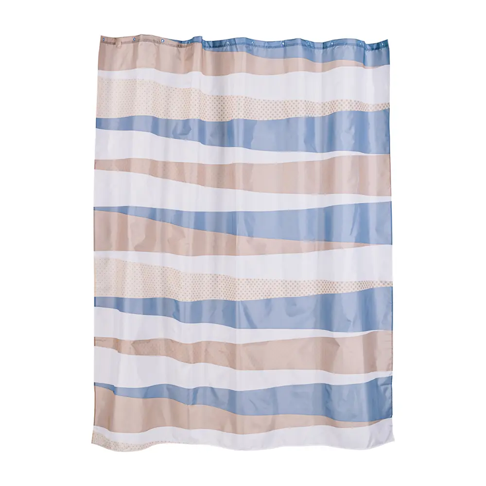 WESS Elpoa - Штора для ванной с растительным орнаментом 180×200 см 89365416 STLM-0972845