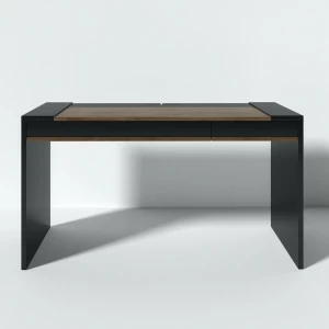 Письменный деревянный стол черный 140 см Mass BRAGIN DESIGN  00-3879375 Коричневый;черный