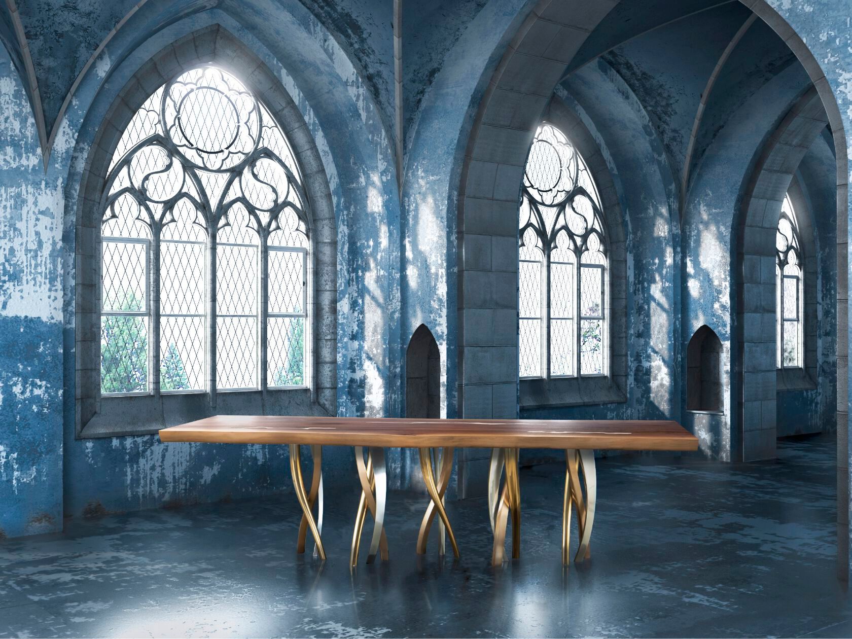 Стол из массива дерева Il Pezzo Mancante кусок 8 ARCH-00065912 - Вид №2