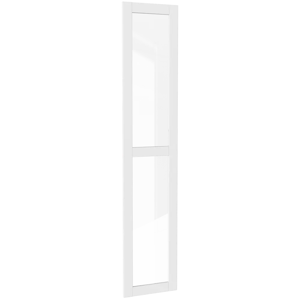 Дверь для шкафа Буккер 2 стекла 39.7x193.8x1.6 см ДСП правая цвет белый Santreyd STLM-2147582 - Вид №1