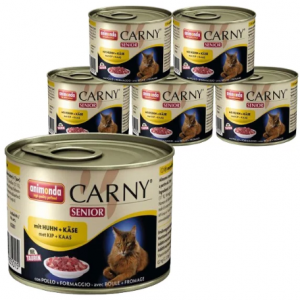 ПР0004578*6 Корм для кошек Carny Senior для стареющих кошек курица, сыр конс. 200г (упаковка - 6 шт) Animonda