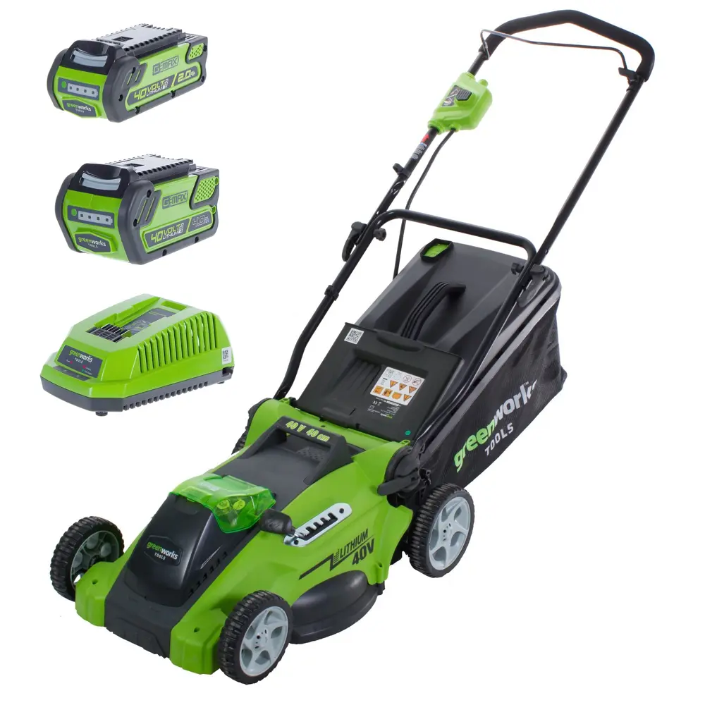 Газонокосилка аккумуляторная самоходная GreenWorks G40LM41K2 36 В 40 см 1x4 Ач АКБ и ЗУ входит в комплект STLM-2128952