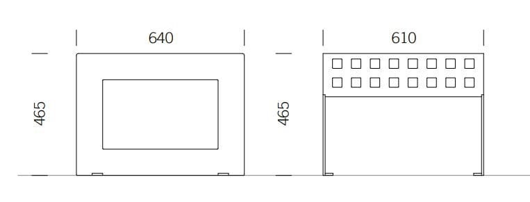Скамья из нержавеющей стали без спинки BENKERT BANKE Chalidor ARCH-00092291 - Вид №5