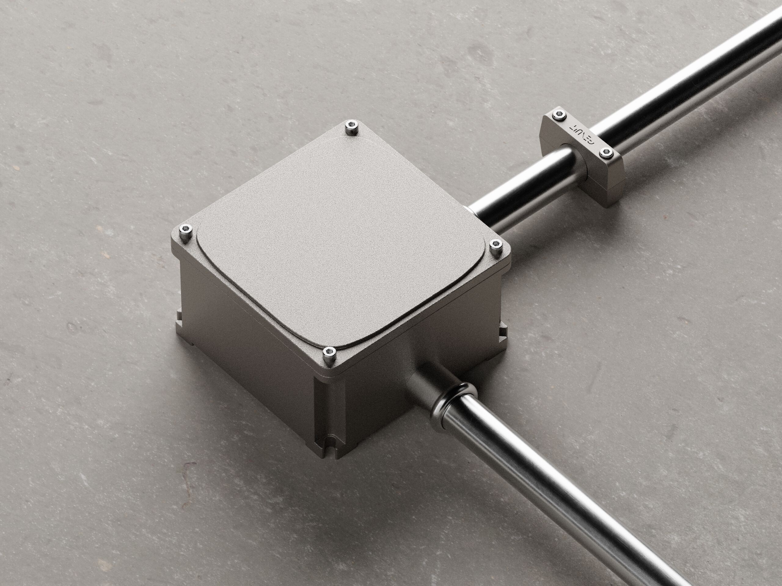 Натуральная алюминиевая электрическая распределительная коробка Genuit Silver ARCH-00000819