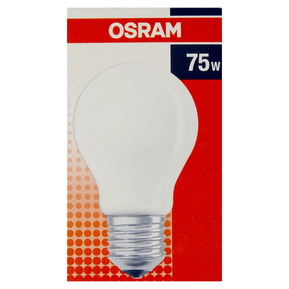 Лампа накаливания Osram шар E27 75 Вт матовая свет тёплый белый STLM-2152508 - Вид №2