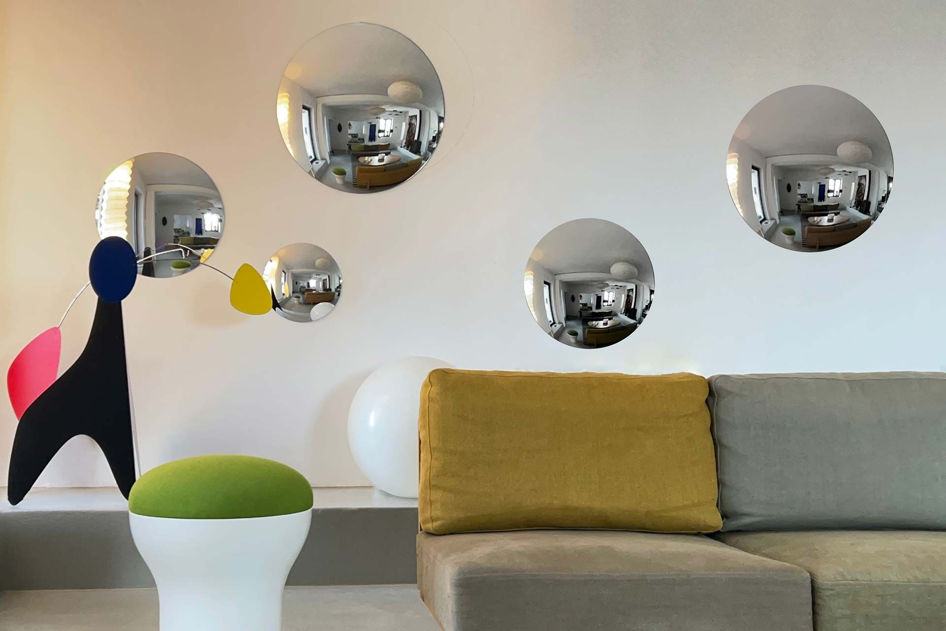 Настенное акриловое стекло круглое зеркало Sentou ENDORA ARCH-00106328 - Вид №3