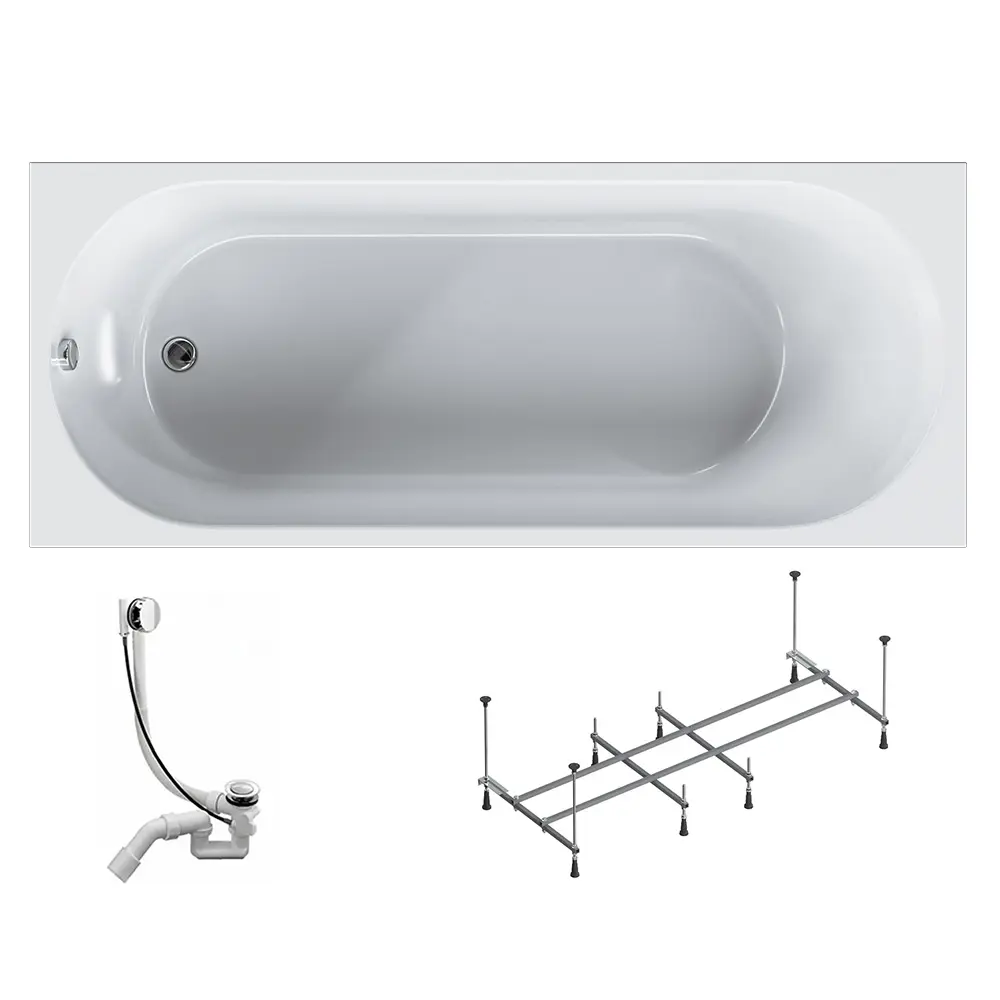 AM.PM Moxie — акриловая ванна с каркасом 170x70 см 89400167 STLM-1566454