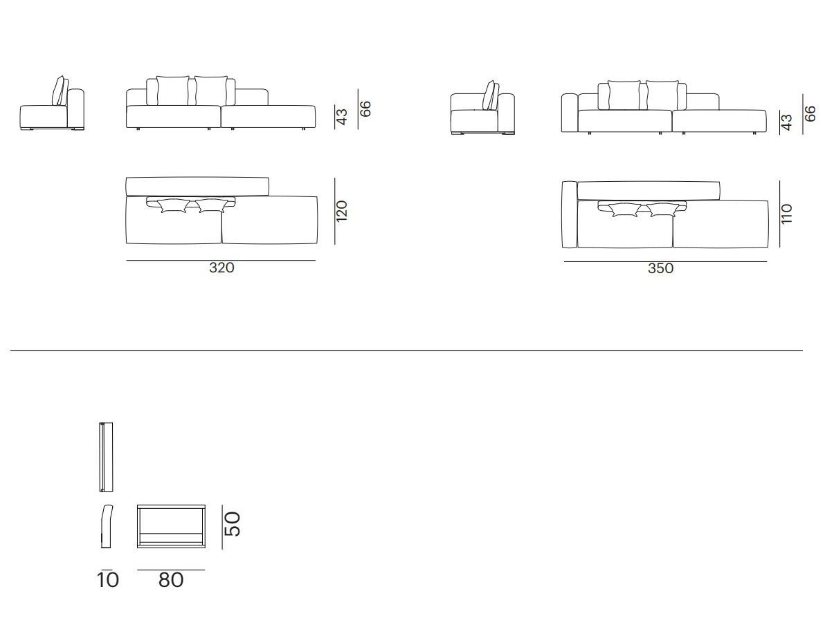 Ткань сад диван Exteta Эльба ARCH-00086973 - Вид №45