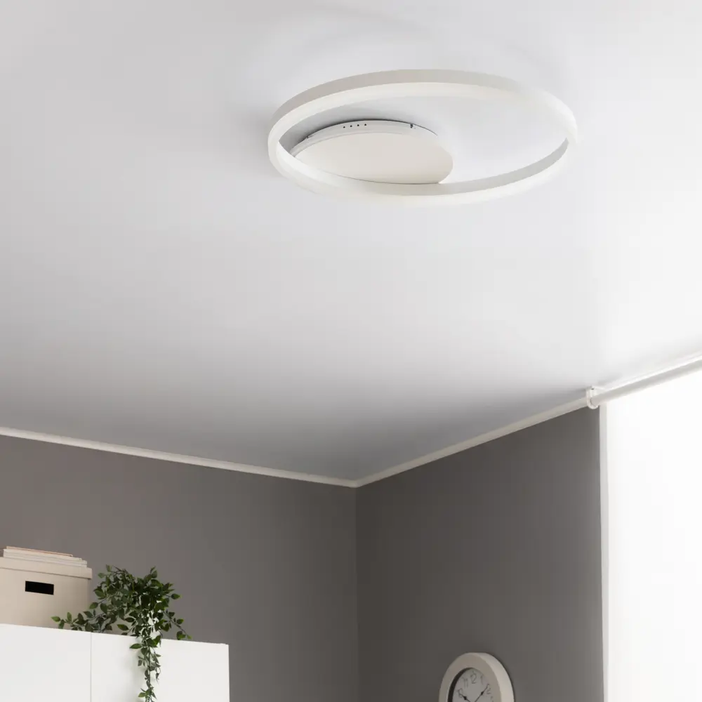 Люстра потолочная светодиодная диммируемая Ritter Eclipse 52085 0 с д/у 64 Вт 16 м² 2700К-6500К цвет белый/хром STLM-2102865 - Вид №14