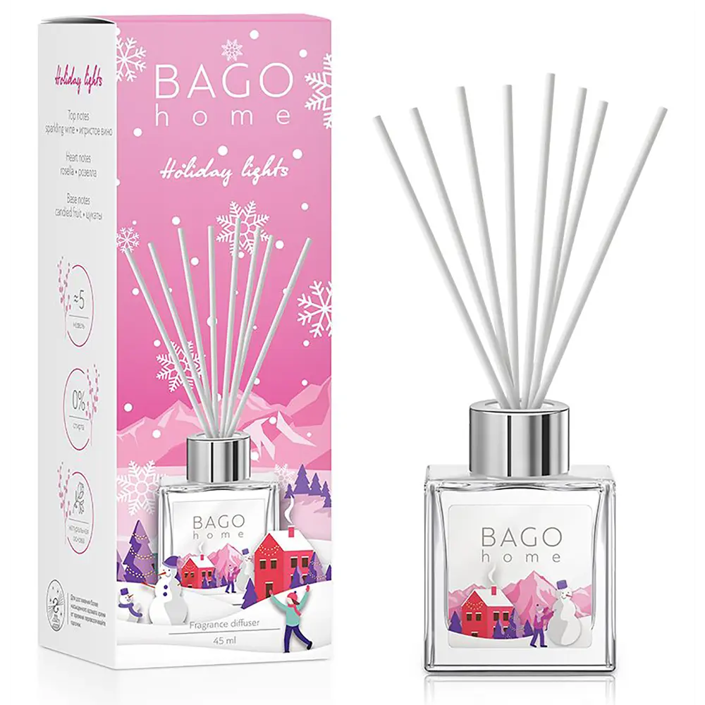 Ароматический диффузор Bago Home Новогодние огоньки, 45 мл STLM-2162941 - Вид №1