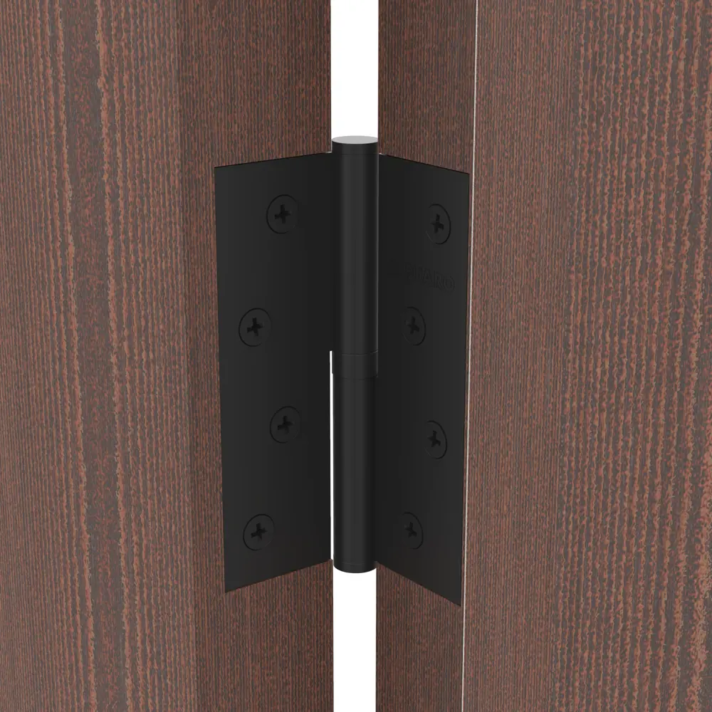 83863765 Петля дверная разъемная левая S100413-BLBL, 100x75 мм сталь цвет чёрный STLM-0045143 Santreyd  - Вид №3