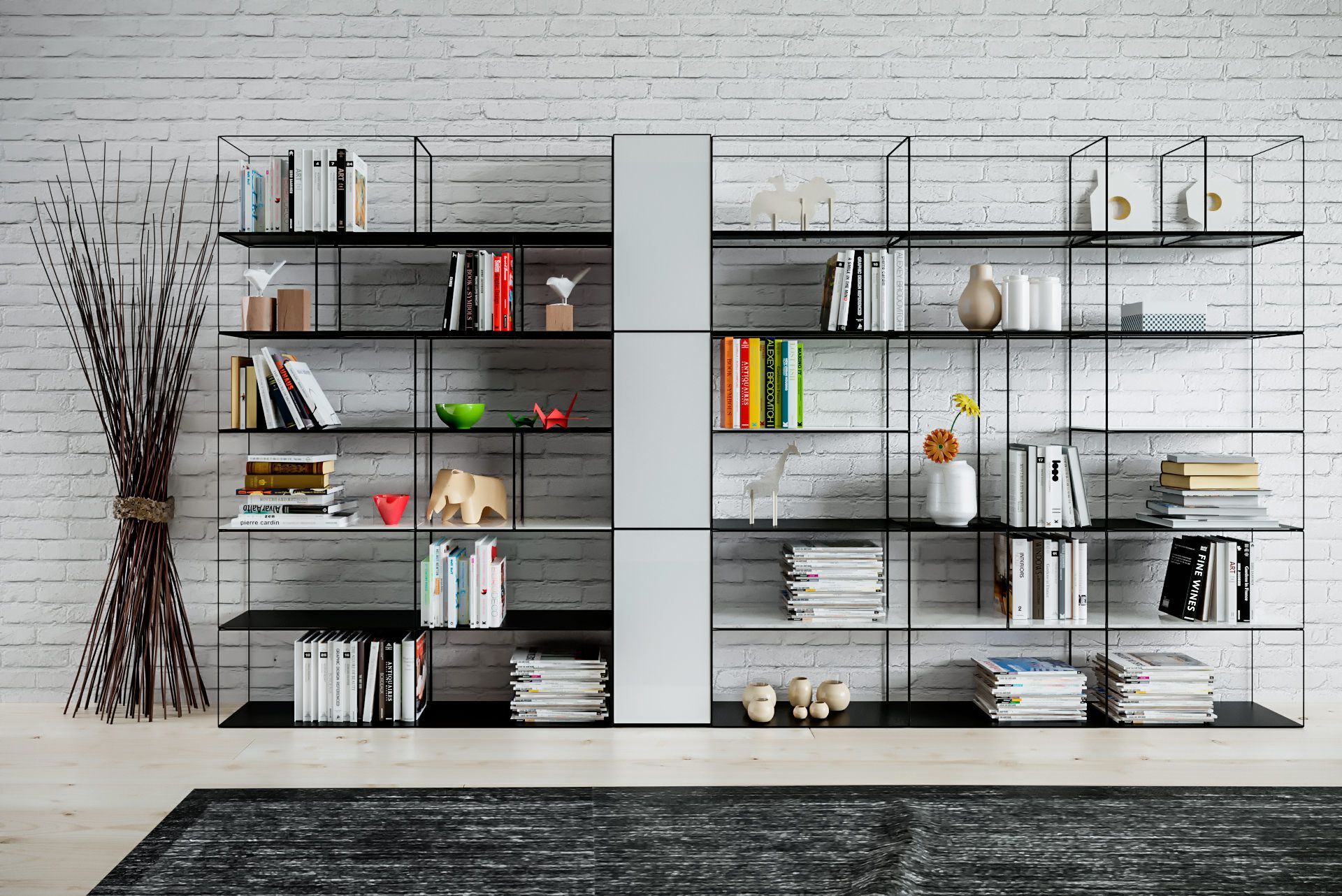 Модуль для модульной книжной полки из железного прута Pipedesign Qubo ARCH-00151133 - Вид №2