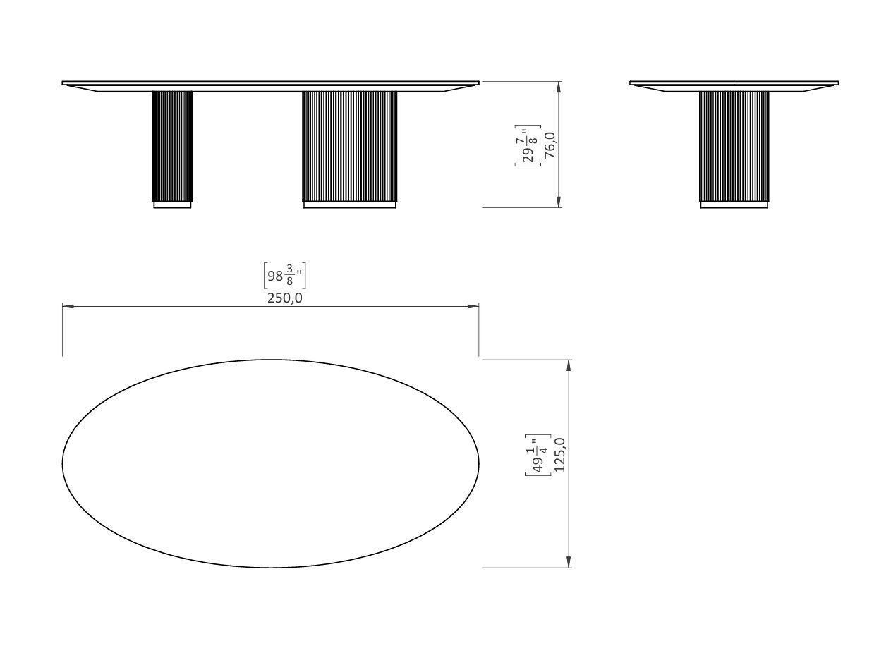 Овальный обеденный стол Casa Magna Essence ARCH-00147274 - Вид №2