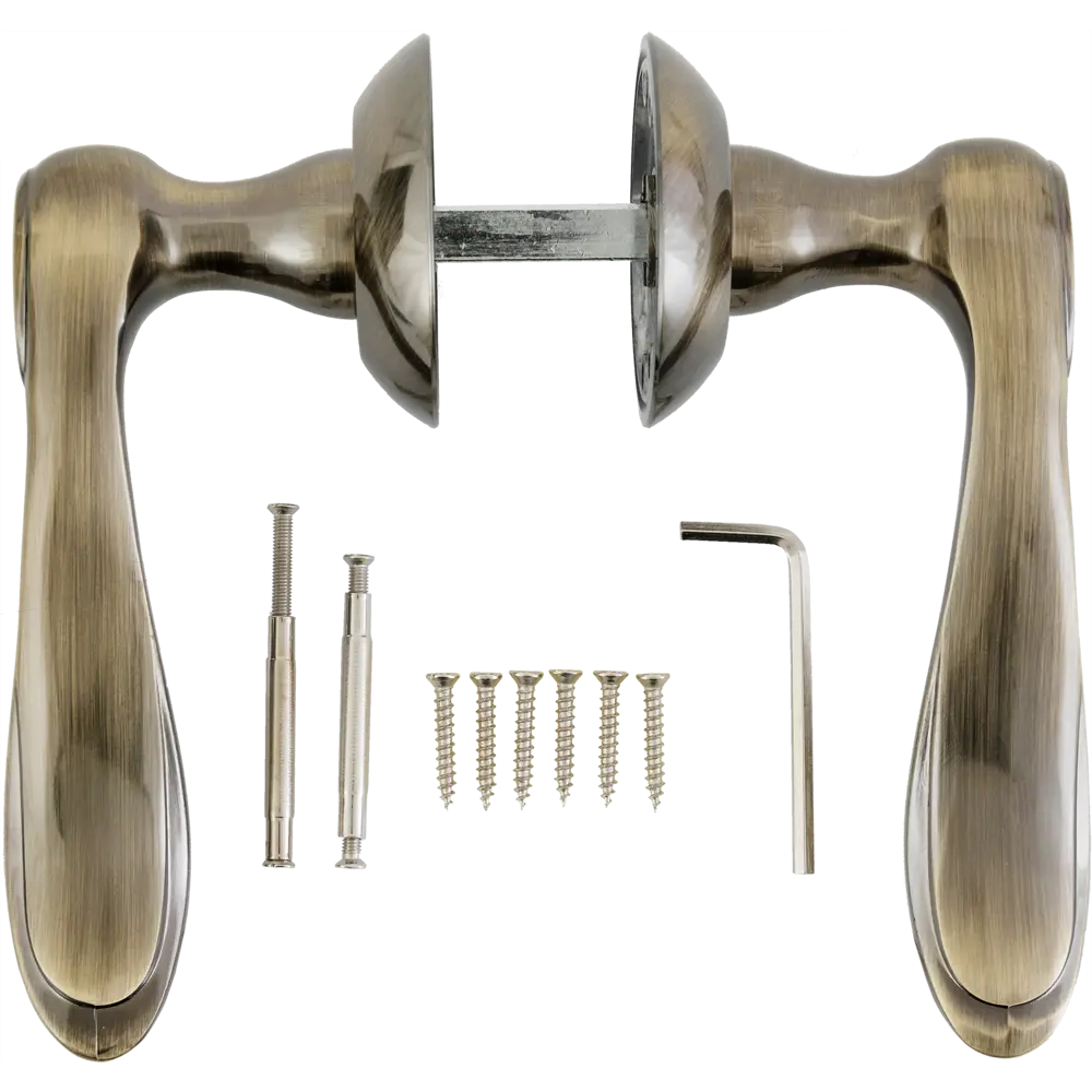 Дверные ручки Edson 24-10 без запирания, цвет бронза STLM-2012379 - Вид №1