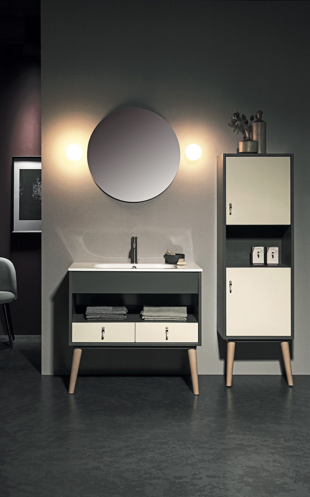 Напольный умывальник с ящиками Gaia Mobili Contemporary ARCH-00014275 - Вид №1