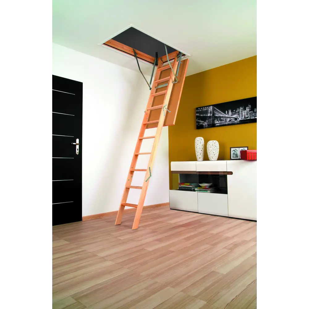 Лестница чердачная складная с секциями Optistep OLS 60x130x305 см STLM-2194960 - Вид №4