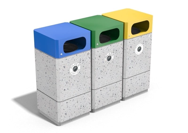 Наружные бетонные стойки для мусора для утилизации отходов ENCHO ENCHEV - ETE 215/216R ARCH-00137152 - Вид №5