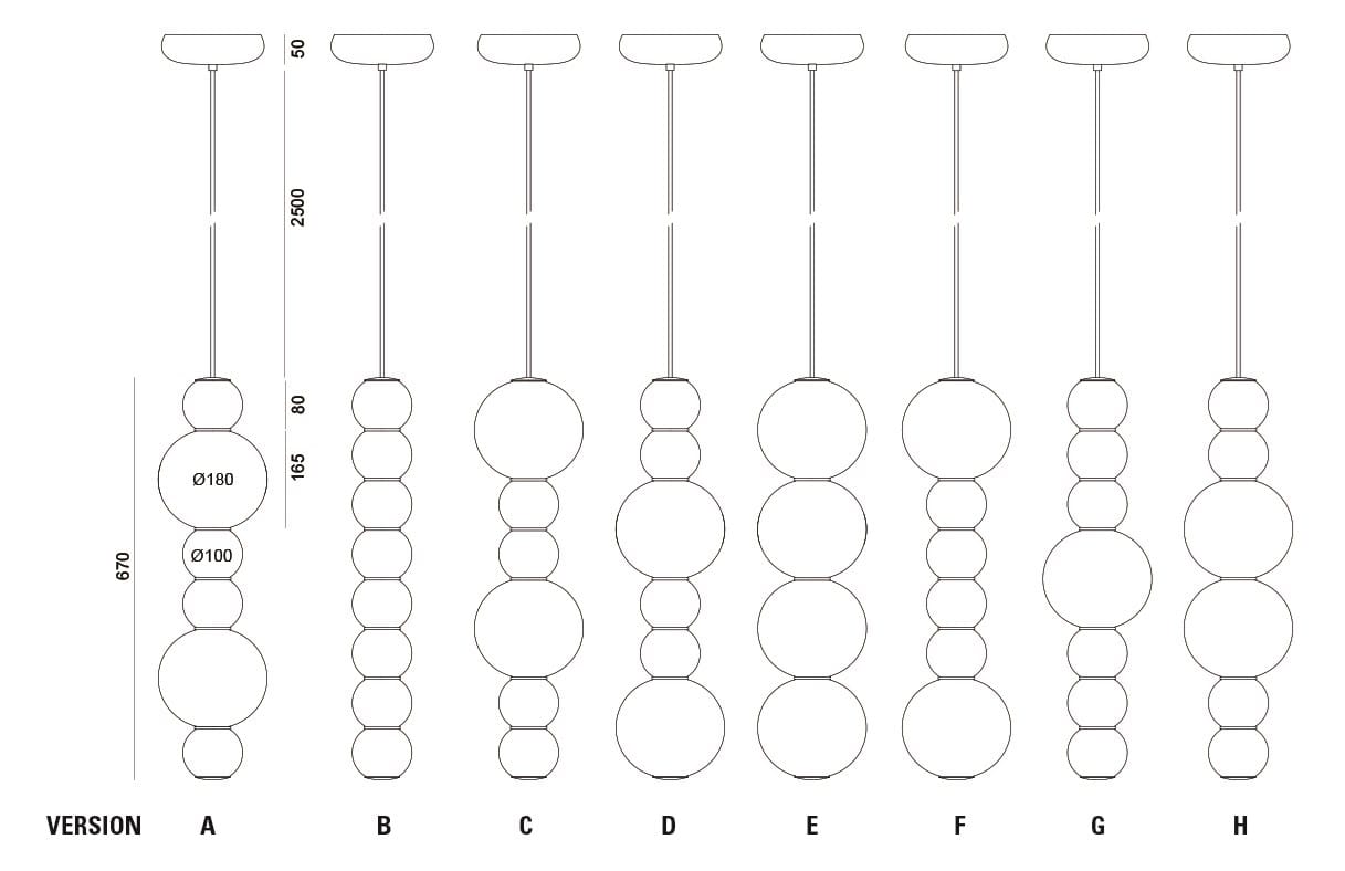 Стеклянный светодиодный подвесной светильник Formagenda ARCH-00107171 - Вид №9